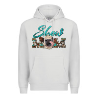 Dove Grey show mom aztec cowhide heifer Premium Hoodie - Artiststas