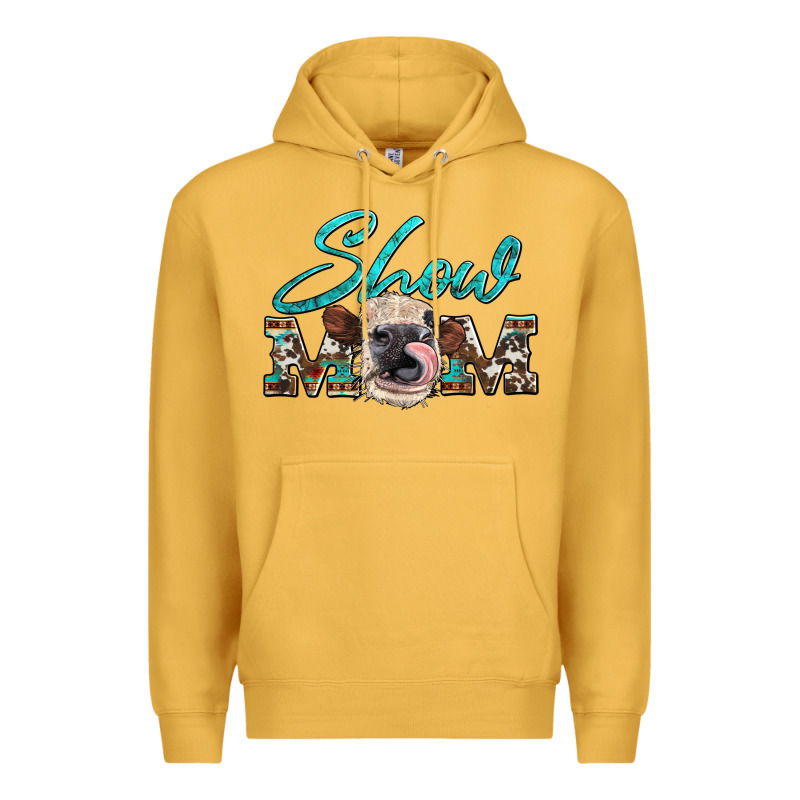 Show Mom Aztec Cowhide Heifer Premium Hoodie by Artiststas | Teevron