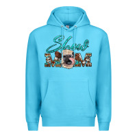 Ocean Blue show mom aztec cowhide heifer Premium Hoodie - Artiststas