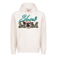 Pale Pink show mom aztec cowhide heifer Premium Hoodie - Artiststas