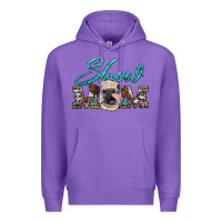 Purple show mom aztec cowhide heifer Premium Hoodie - Artiststas
