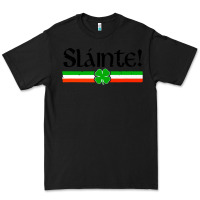 Black slainte shirt irish cheers toast shamrock Premium Tee - artisFamous