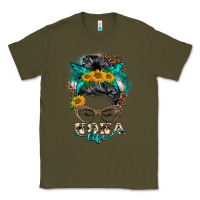 Army Green nona life messy bun Classic Tee - BarkalooDesign