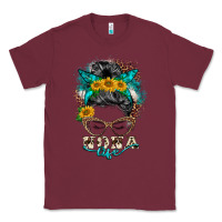 Burgundy nona life messy bun Classic Tee - BarkalooDesign