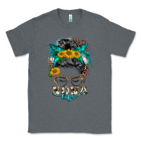 Charcoal Heather nona life messy bun Classic Tee - BarkalooDesign