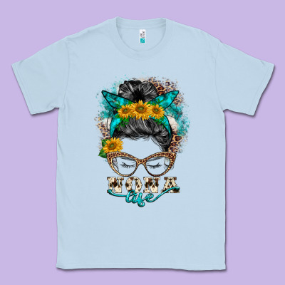 Nona Life Messy Bun Classic Tee Designed By Barkaloodesign