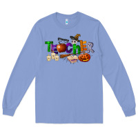 Colony Blue halloween teacher Long Sleeve Tee - LillyAllenDesigns