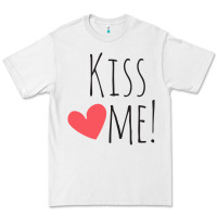 White Kiss Me Premium Tee - artisFamous