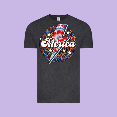 Western Merica Patriotic 4th Of July Vintage Tee Designed By Lillyallendesigns