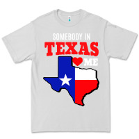 Dove Grey state of texas somebody loves me Premium Tee - artisFamous