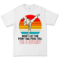 White karate girl kick Premium Tee - artisFamous