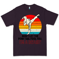 Plum karate girl kick Premium Tee - artisFamous
