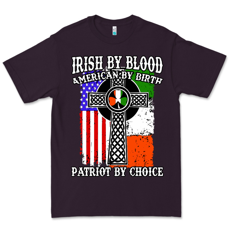 Irish By Blood American Premium Tee by artisFamous | Teevron