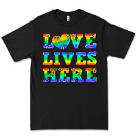 Black Western Love Lives Here Premium Tee - BundleAndBundleShop