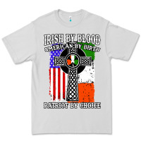 Dove Grey irish by blood american Premium Tee - artisFamous