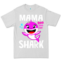 Dove Grey mama shark doo doo shirt Premium Tee - artisFamous