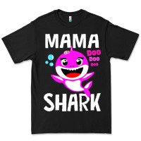 Black mama shark doo doo shirt Premium Tee - artisFamous