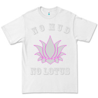 White no mud no lotus tee buddha buddhist yoga Premium Tee - artisFamous