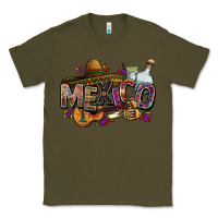 Army Green Mexico Classic Tee - FaDigitalArtStudio