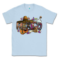 Dusty Blue Mexico Classic Tee - FaDigitalArtStudio