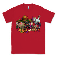 Red Mexico Classic Tee - FaDigitalArtStudio