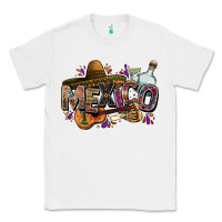White Mexico Classic Tee - FaDigitalArtStudio