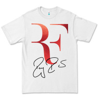 White rf federer Premium Tee - artisFamous
