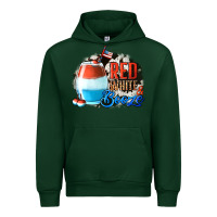 Forest Green Red White  Booze With Cowhide Background Urban Hoodie - Jasminsmagicworld