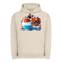 Pigment French Oak Red White  Booze With Cowhide Background Urban Hoodie - Jasminsmagicworld
