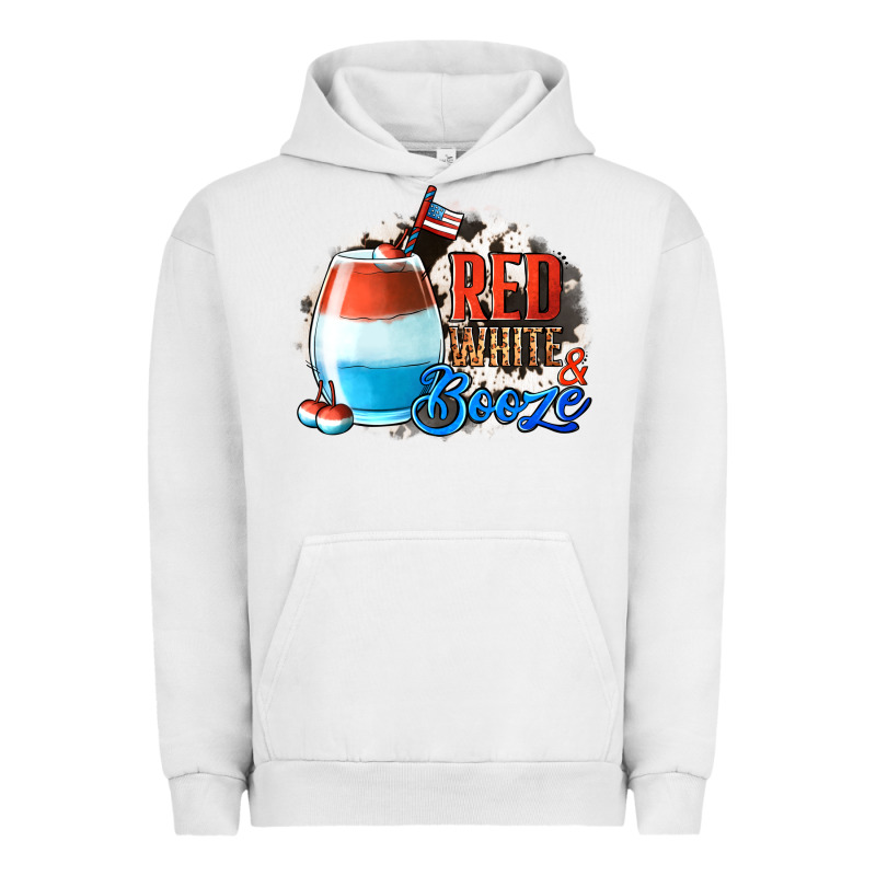 Red White  Booze With Cowhide Background Urban Hoodie by Jasminsmagicworld | Teevron