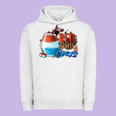 Red White  Booze With Cowhide Background Urban Hoodie Designed By Jasminsmagicworld