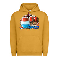 Pigment Peanut Butter Red White  Booze With Cowhide Background Urban Hoodie - Jasminsmagicworld