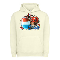 Pigment Pistachio Red White  Booze With Cowhide Background Urban Hoodie - Jasminsmagicworld