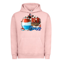 Pigment Salmon Red White  Booze With Cowhide Background Urban Hoodie - Jasminsmagicworld