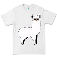 White llama Premium Tee - artisFamous