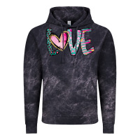 Cloud Black Valentine Love Vintage Hoodie - CowhideDigitalArt