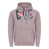 Vintage Zinc Valentine Love Vintage Hoodie - CowhideDigitalArt