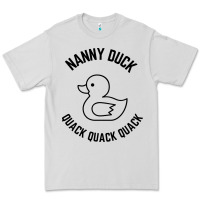 Dove Grey nanny duck quack quack quack Premium Tee - artisFamous