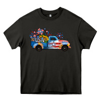 Asphalt USA 4th of July Sunflower Truck Heavy Core Tee - Jasminsmagicworld