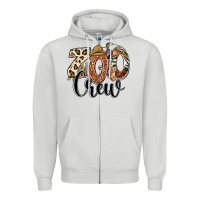 Dove Grey zoo crew safari animals Zipper Hoodie - RanaPortraitStore