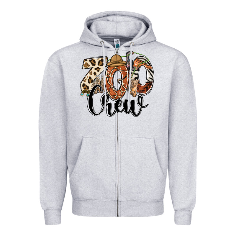 Zoo Crew Safari Animals Zipper Hoodie by RanaPortraitStore | Teevron