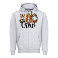 Heather Grey zoo crew safari animals Zipper Hoodie - RanaPortraitStore