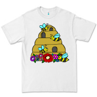 White bee hive Premium Tee - artisFamous