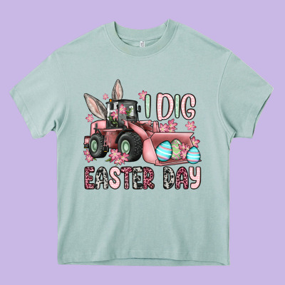 I Dig Easter Day Heavy Core Tee Designed By Oliviacreatesart
