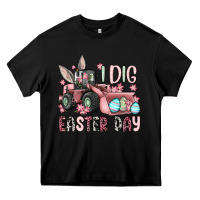 Black I dig Easter Day Heavy Core Tee - OliviaCreatesArt