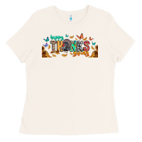Bone Happy thanksgiving Ladies Tee - CowhideDigitalArt