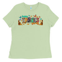 Matcha Happy thanksgiving Ladies Tee - CowhideDigitalArt