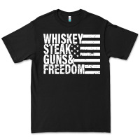 Black whiskey steak guns freedom Premium Tee - artisFamous