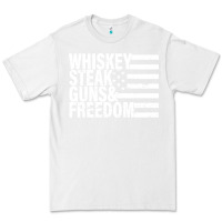 White whiskey steak guns freedom Premium Tee - artisFamous
