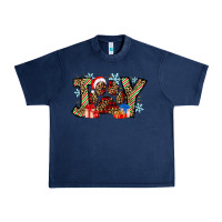 Navy festive joy Urban Heavy Tee - CowhideDigitalArt